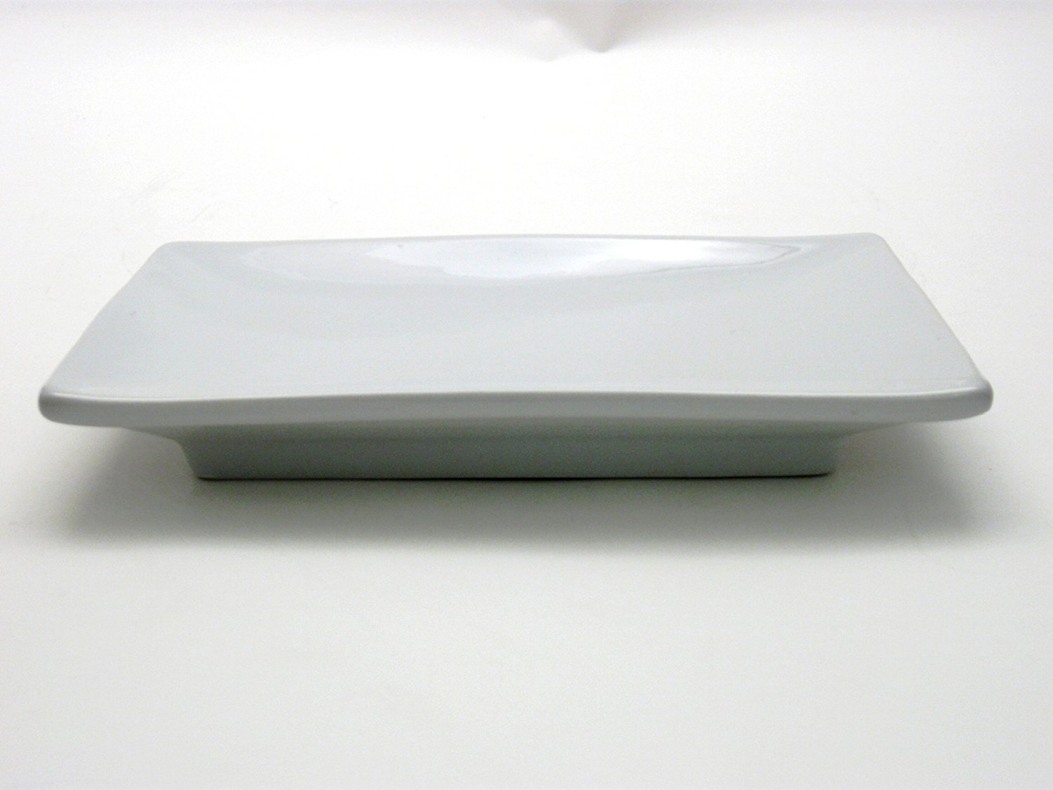 Kitchen Supply 8073 White Porcelain Sushi Plate, 9.5 Inch by 4.25 Inch