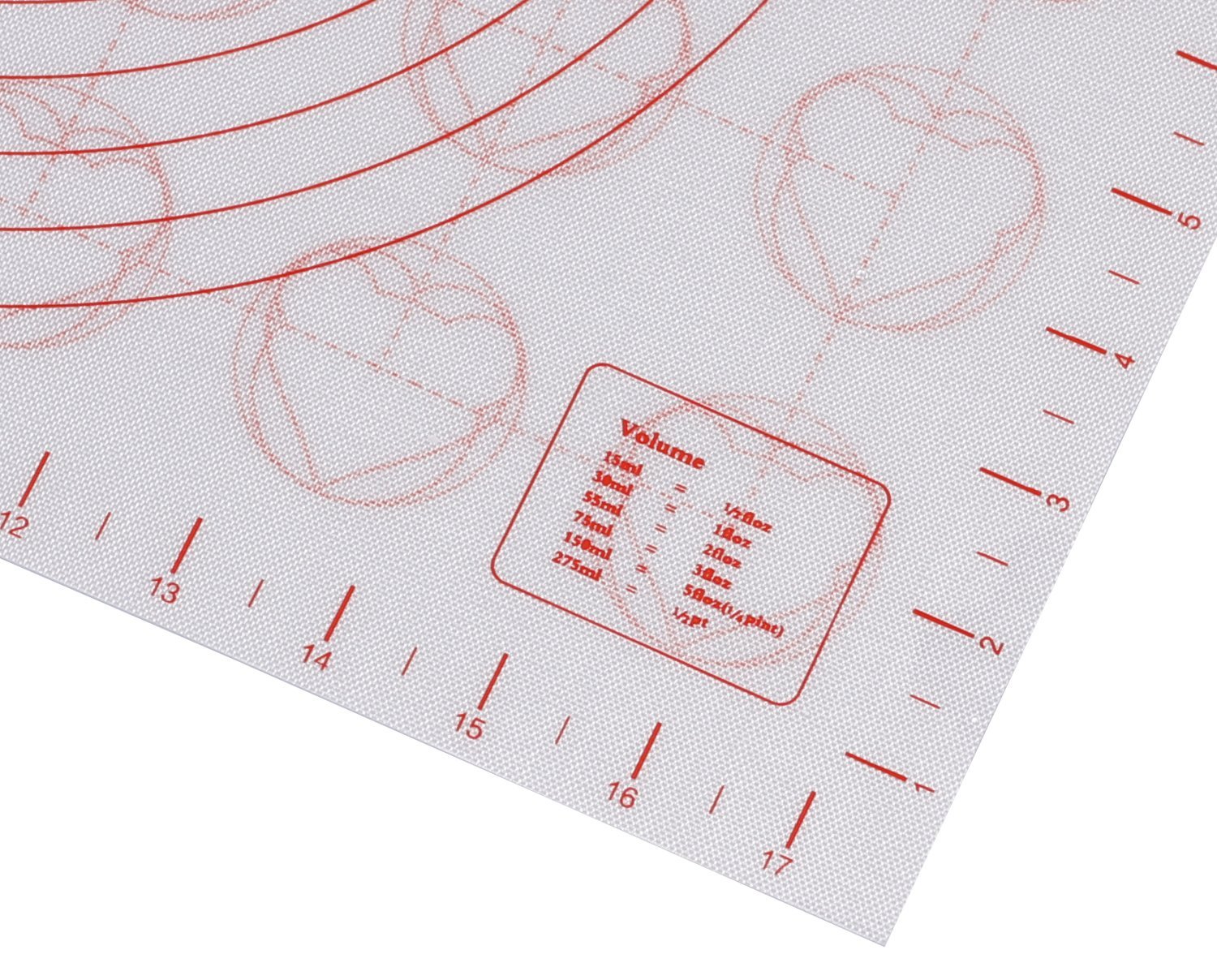 Large Dltsli Professional Silicone Baking Mat with Measurements, Non