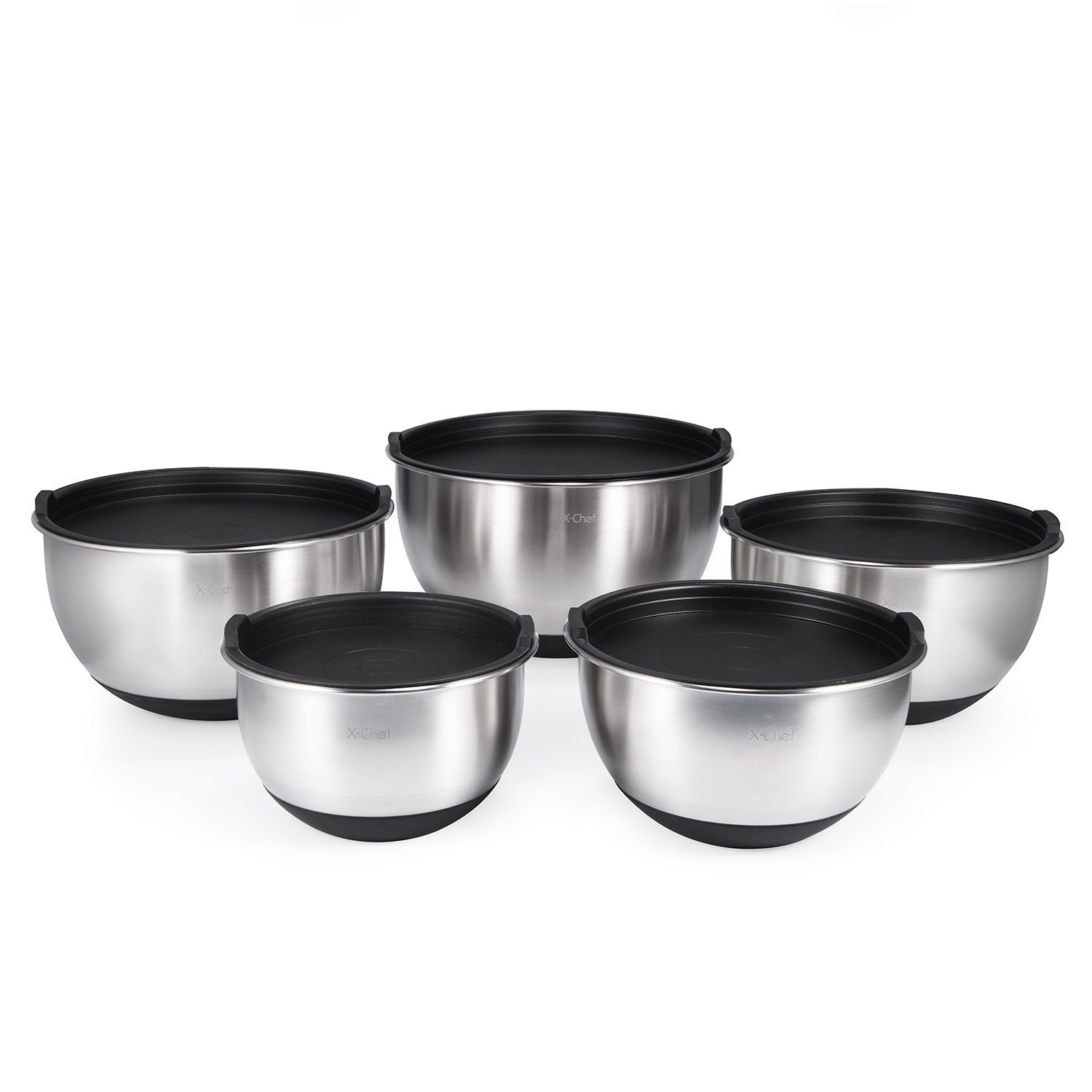 Chéri d'amour Top Rated Premium Stainless Steel NonSlip Mixing Bowls