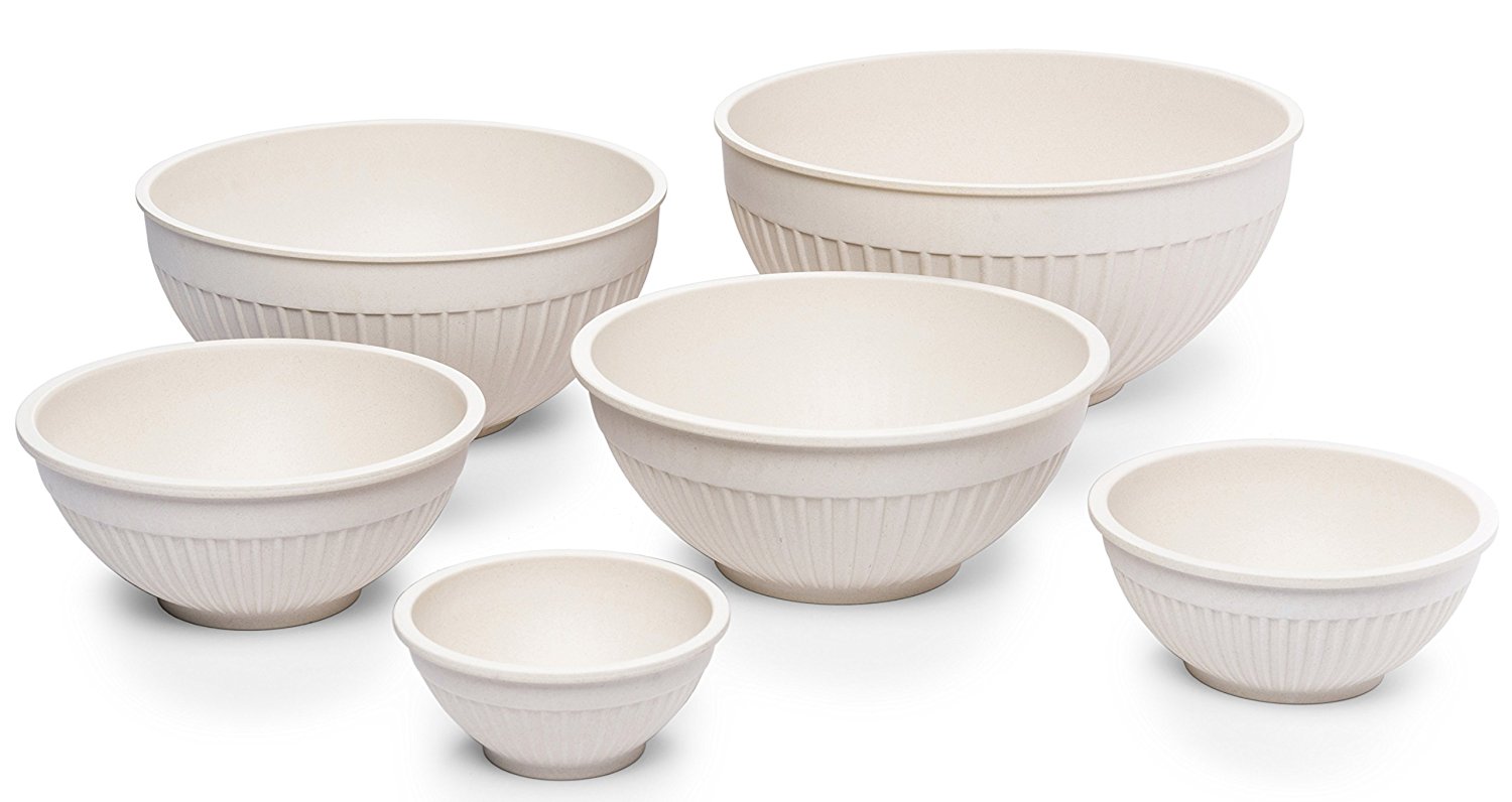 Bamboozle Nested Bamboo Mixing Bowls Set of 6 N4 free image download
