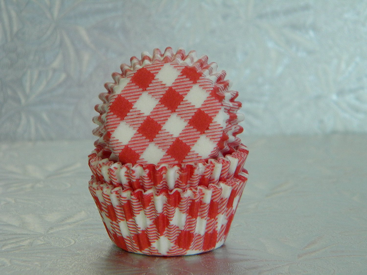 Mini Red Gingham Cupcake Cups Baking Liners 100 Count free image download