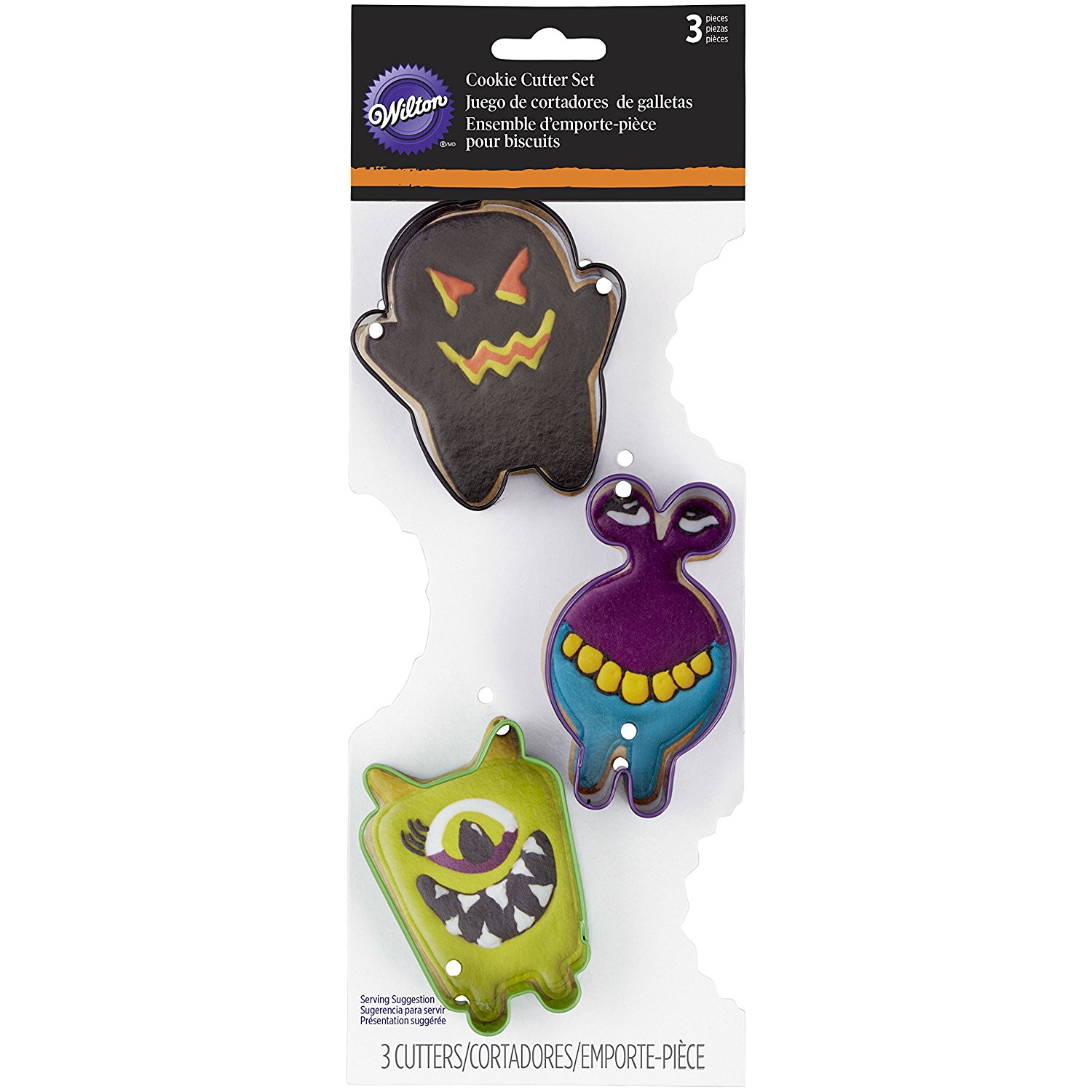 Wilton 3Piece Monster Halloween Cookie Cutter Set free image download