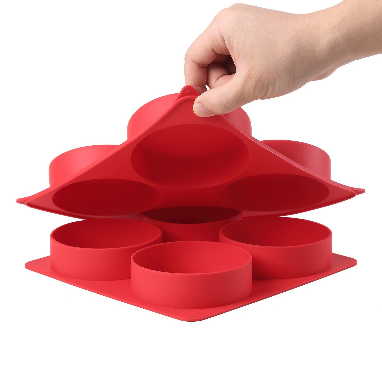 Silicone Burger Master 4 in 1 Stuffed Burger Press Patty Maker Nonstick Freezer Storage