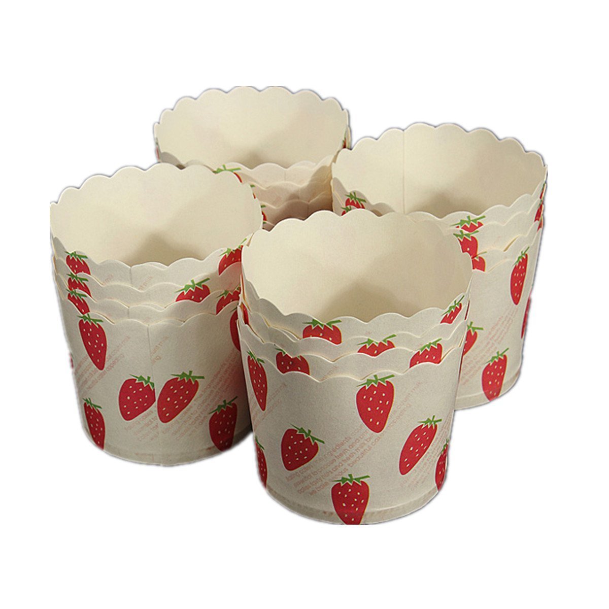 TOOGOO(R)50 X Cupcake Wrapper Paper Cases Liners Muffin Dessert Baking
