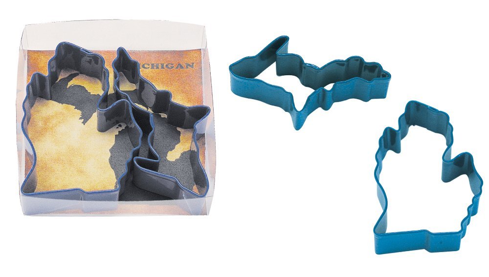 R & M Industries Michigan Theme Cookie Cutters (Set of 2), Multicolor