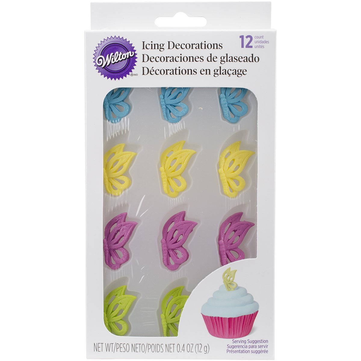 Wilton 7101860 12 Count Butterfly Icing Decorations free image download