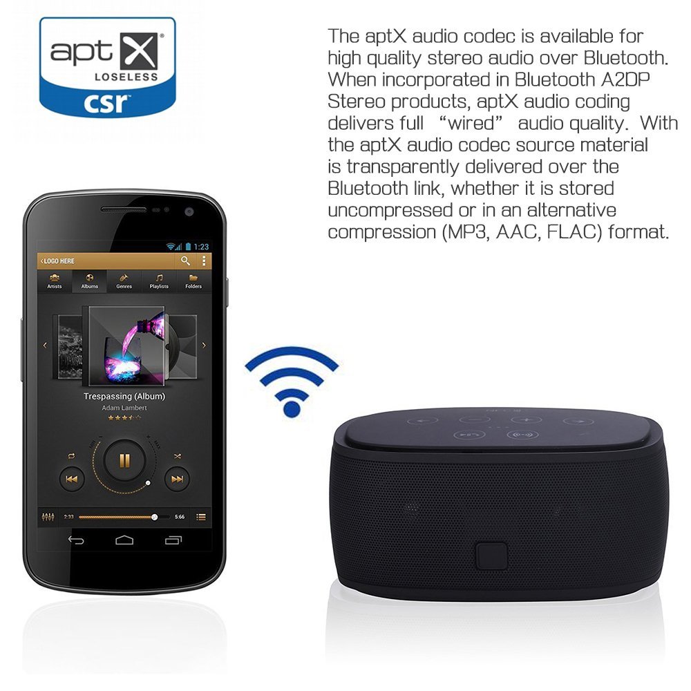 Buildin CSR® aptX & NFC Technology Wireless Bluetooth 3.0 Stereo