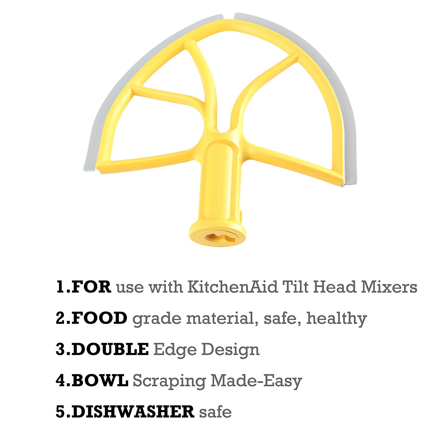 Beater Blade for KitchenAid 6Quart Bowl Lift Mixer and 5 Plus Series
