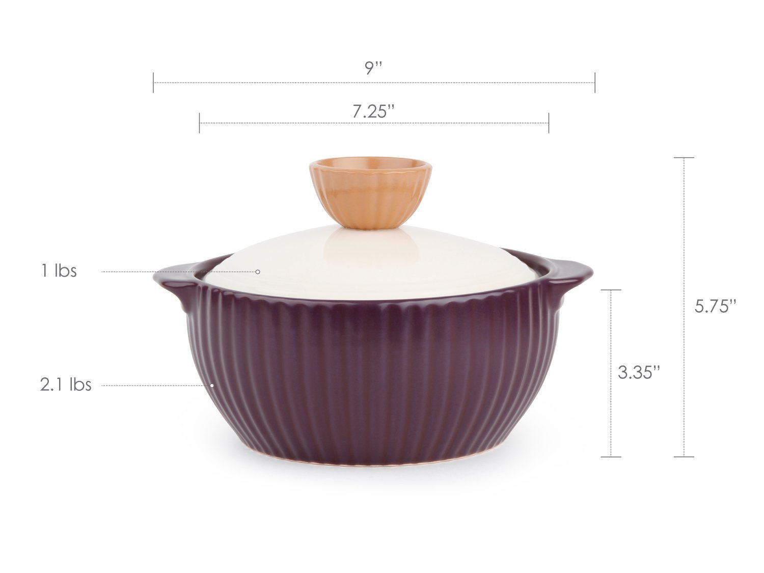 Neoflam Vol 0.8QT Stovetop Ceramic Cookware, Beige N14 free image download