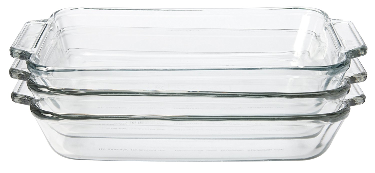 Anchor Hocking 2Quart Oven Basics Baking Dish, Set of 3 free image