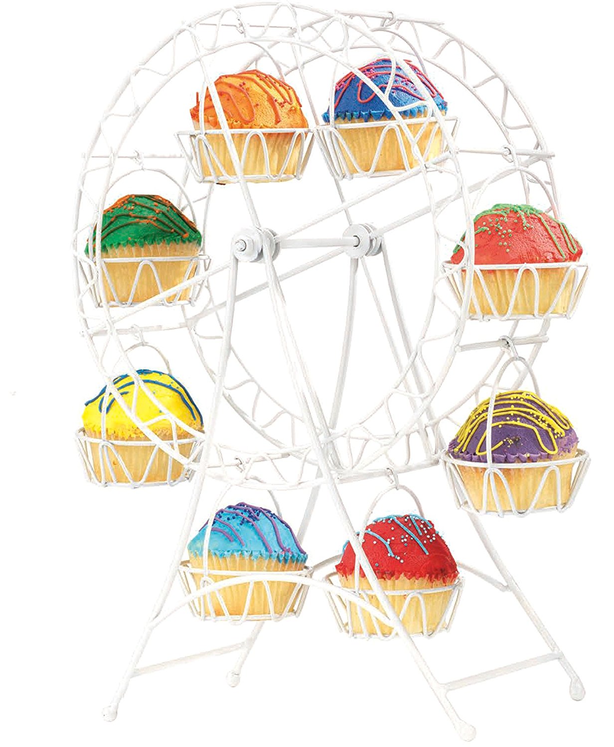 Elegant Ferris Wheel Cupcake Stand Rotating Dessert Holder Station
