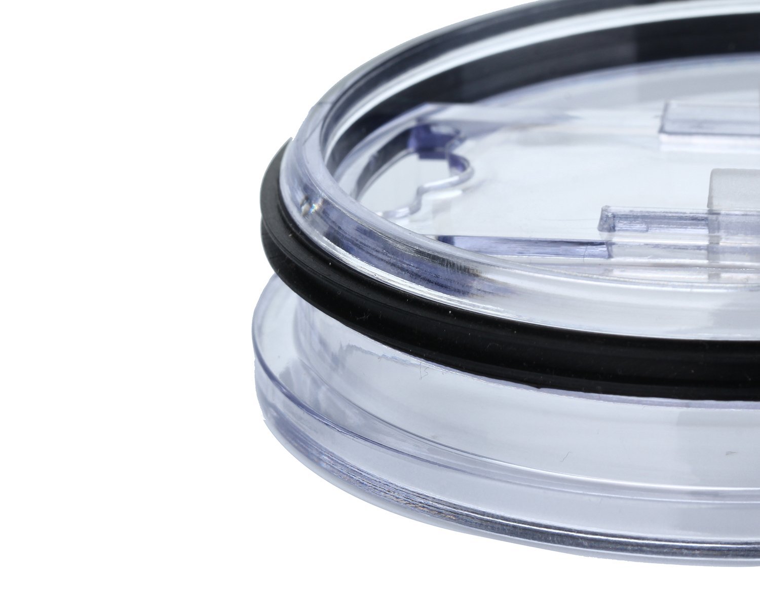 KOBWA Spill and Splash Resistant Lid with Slider Closure for Yeti