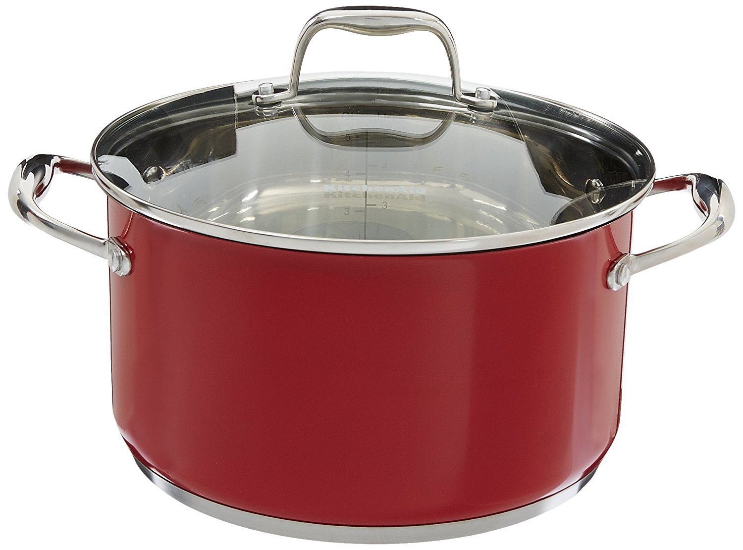 KitchenAid KCS60LCER Stainless Steel 6.0Quart Low Casserole with Lid