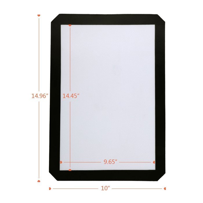 Kicode 2x Silicone Baking Mat Healthy Cooking FoodSafe Certified