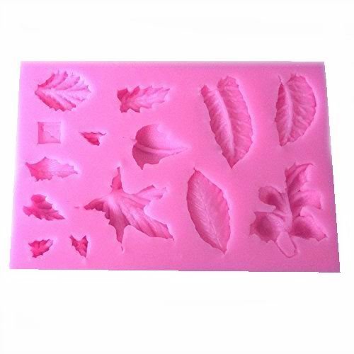 Natural Tree Leaf Candy Fondant Mold/ Cake decoration mold / Silicone