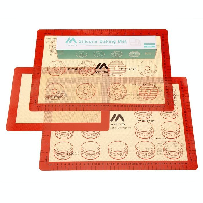 [ VFAD ] Baking Mat Set, FDA Non Stick Silicone Baking Mat With