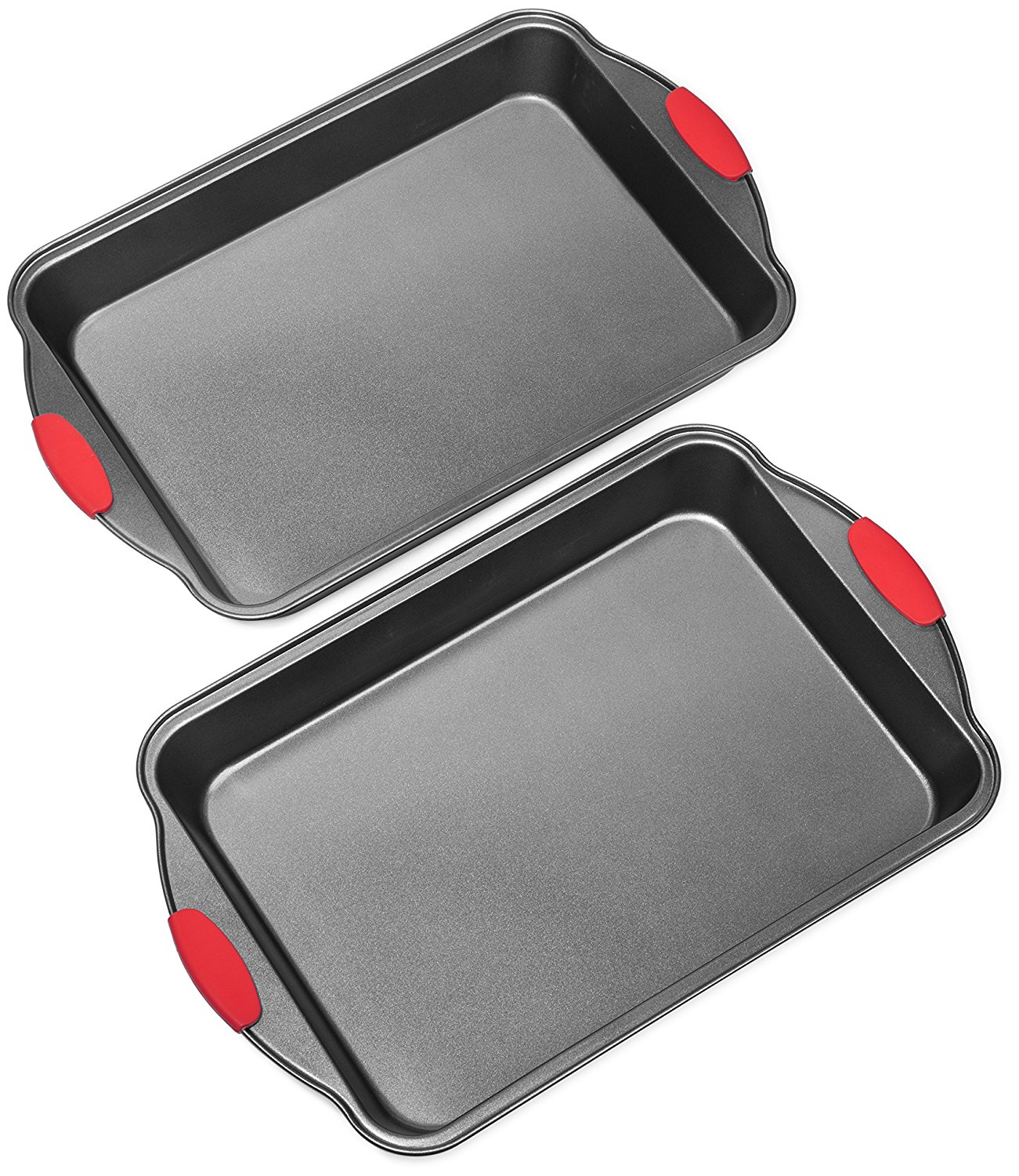 Elite Bakeware Extra Large Baking Pans with Nonstick Coating and Grip Handle, Pack of 2 N3 free