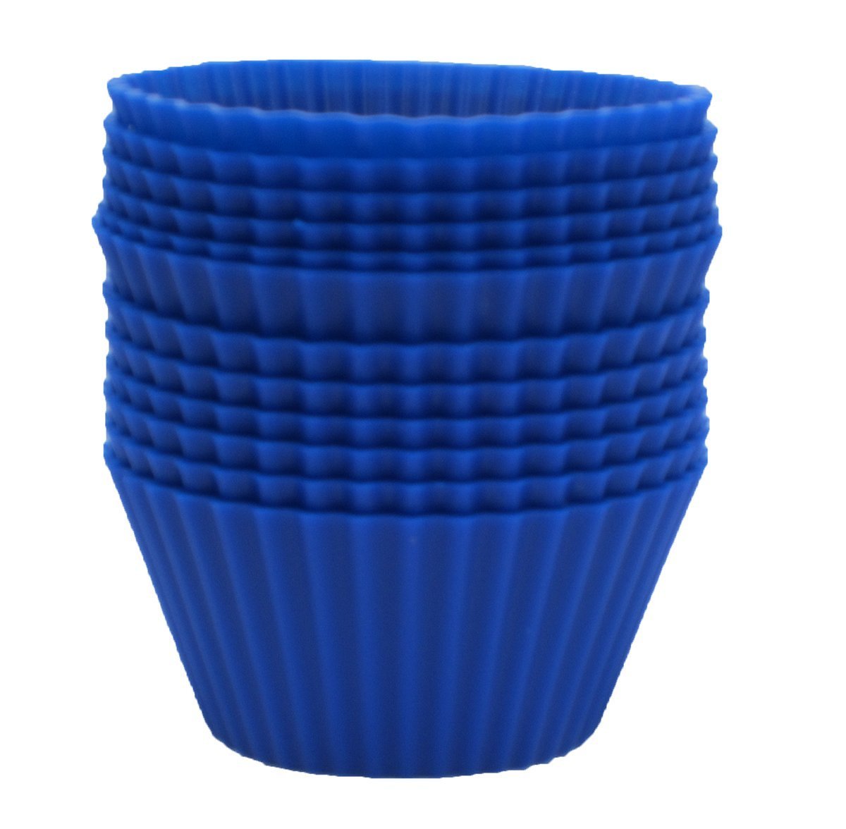 EcoCups Silicone Baking cups / Set of 12 Cupcake Liners (Bright Pink