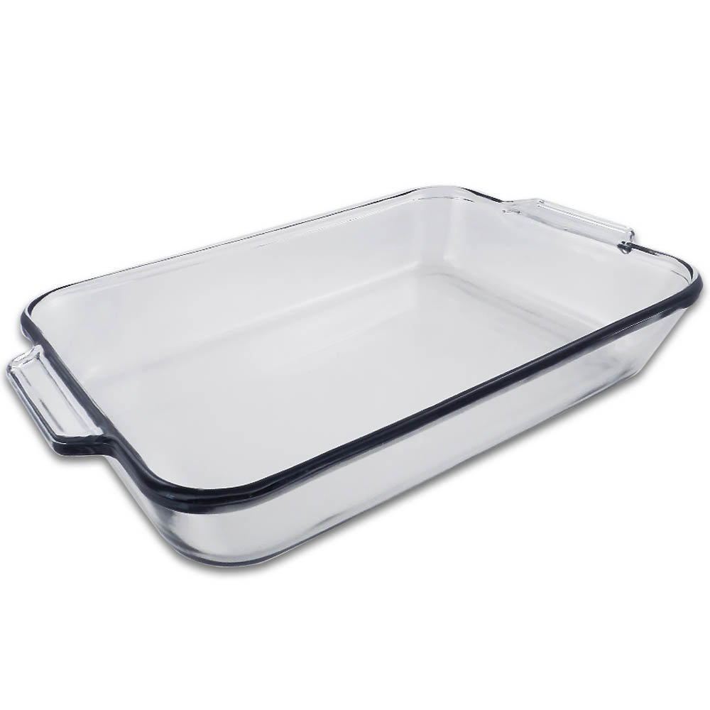 5 Quart Oblong Clear Glass Baking Dish 11" x 15" free image download