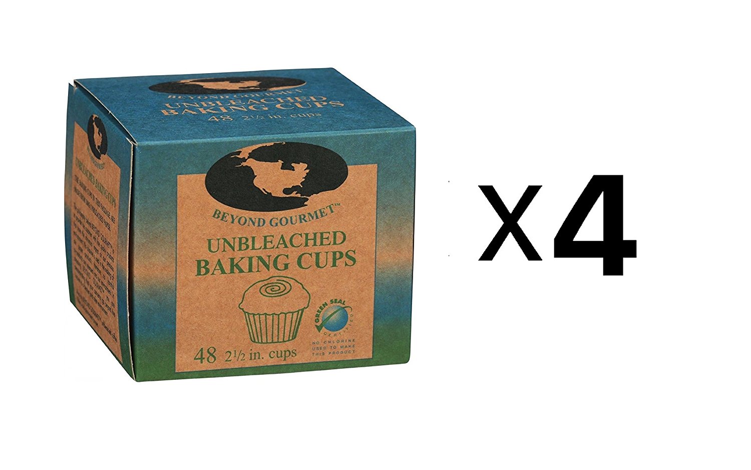 Beyond Gourmet Large Unbleached Baking Cup, 2 1/2 inch 48 per pack