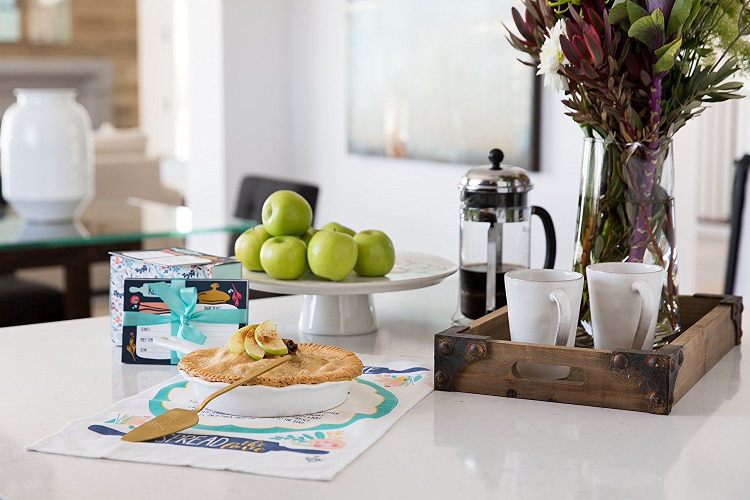Sweet As Pie Apple Pie Baking Gift Box with Ceramic Pie Dish, Recipe