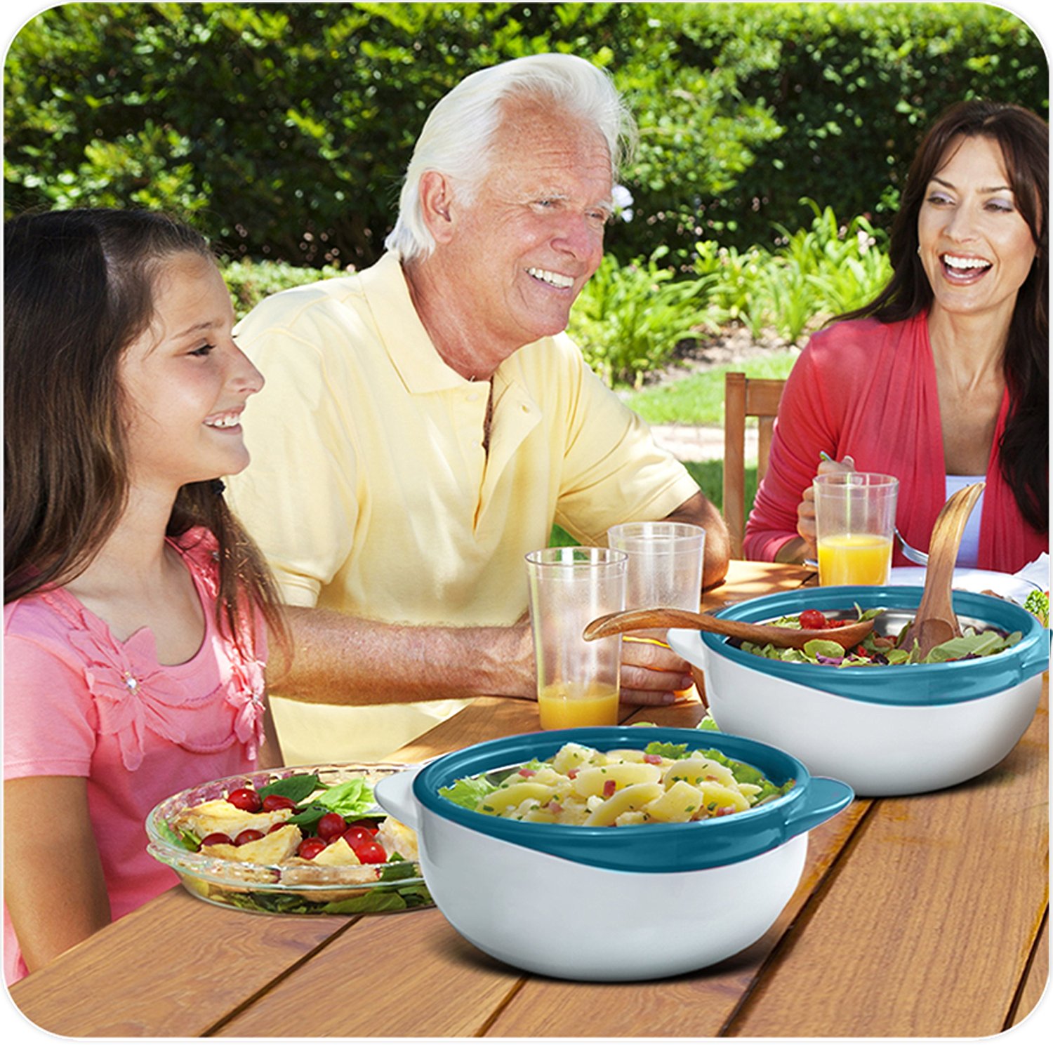 Pinnacle RED Serving Salad/ Soup Dish Bowl Thermal Insulated Bowl