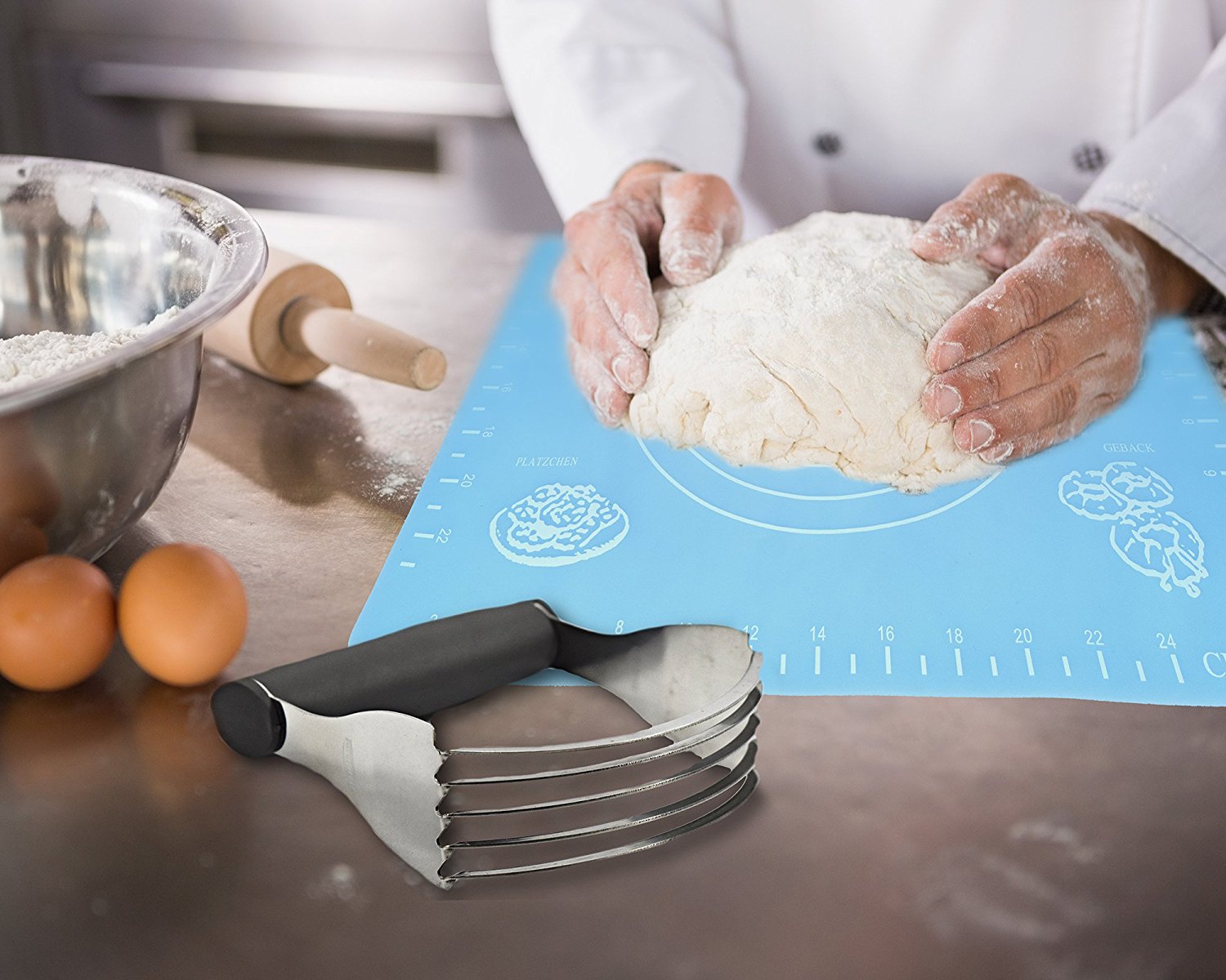 GS Professional Heavy Duty Stainless Steel Pastry Dough Blender Mixer