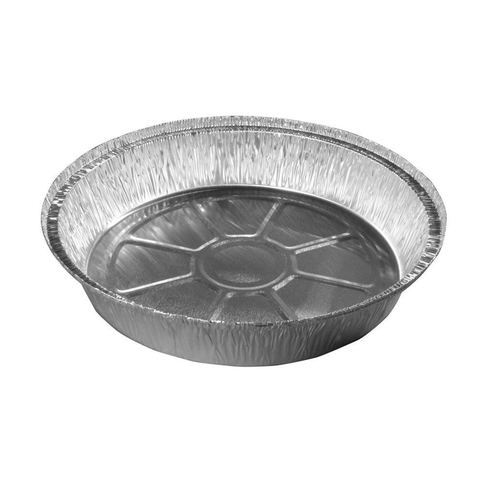 SafePro 9" Round Foil TakeOut Pan with Board Lid, Foil Pans 100