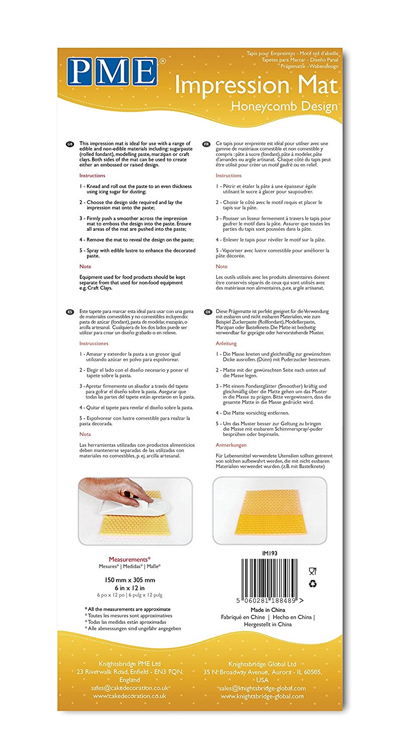 PME Design Impression Mat, One Size, Transparent N2 free
