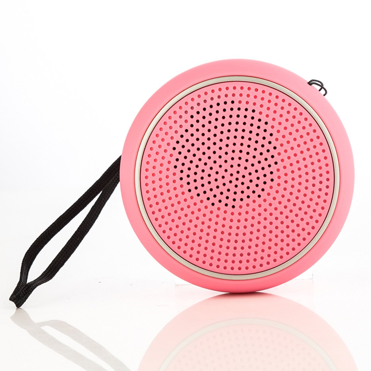 Silentrees Stereo Wireless Portable Music Bluetooth Speaker,Pink free