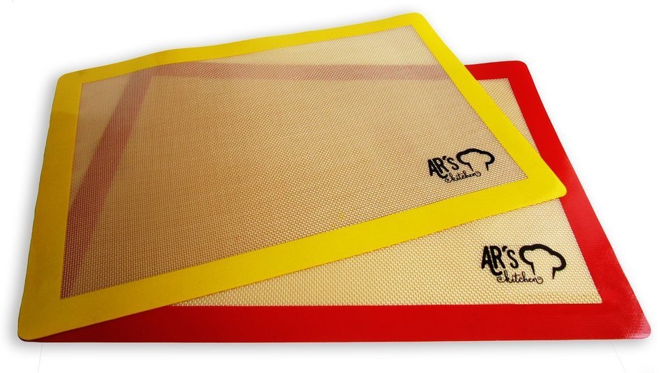 AR's Kitchen Silicone Baking Mat Set of 2 (NEW DESIGN) Premium