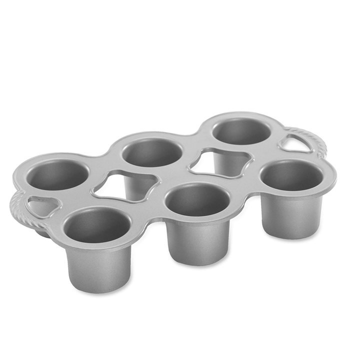 Nordic Ware Cast Aluminum Petite Popover Pan 1/4 Cup Each, 12 Cavity