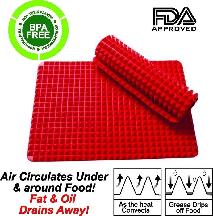 Baking Mat,Axiba Pyramid Pan Non Stick Heat Resistant Silicone Oven
