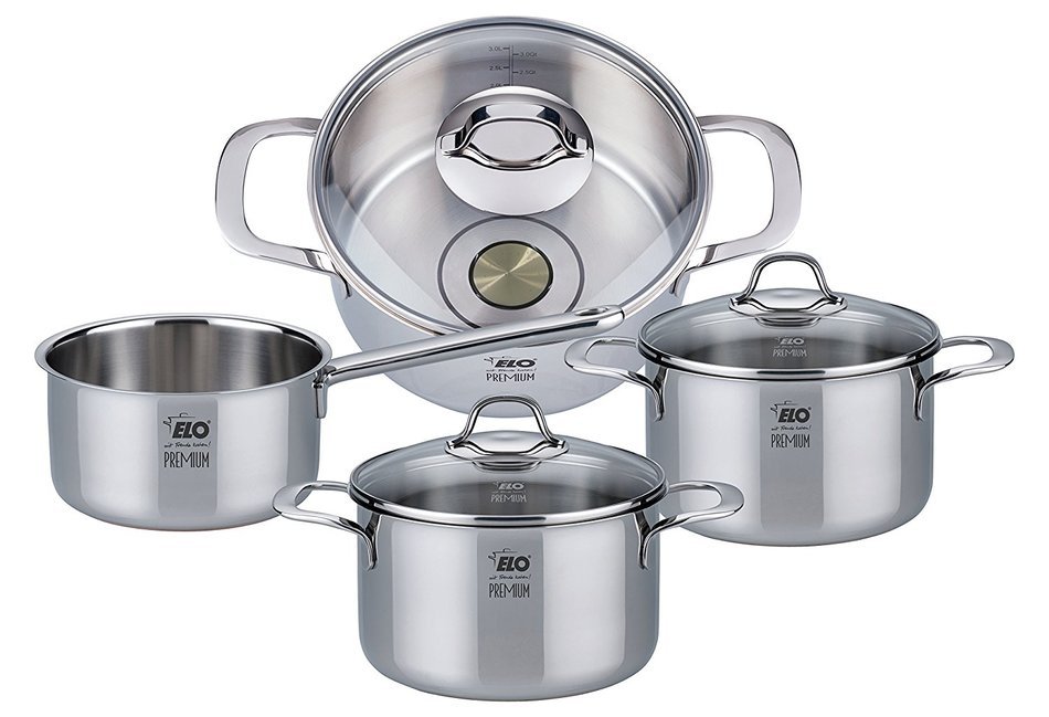 ELO Premium Silicano Plus Stainless Steel Kitchen Induction Cookware