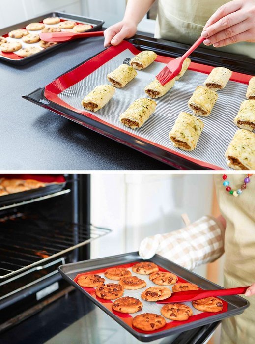 StarPack Premium Silicone Baking Mat and Baking Kitchen Utensils Set (7