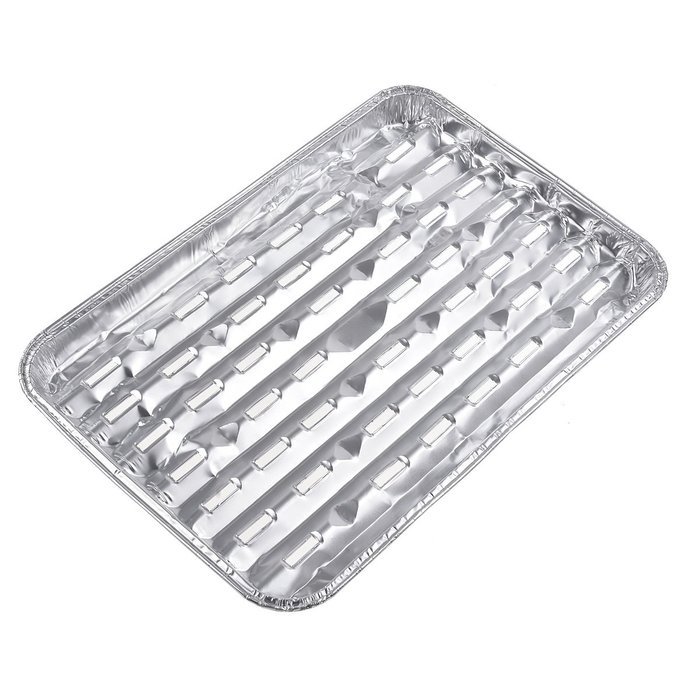 Kmise Large Disposable Aluminum Foil Barbecue Grill Plate for Home Picnic and BBQ 4 Pcs N3 free