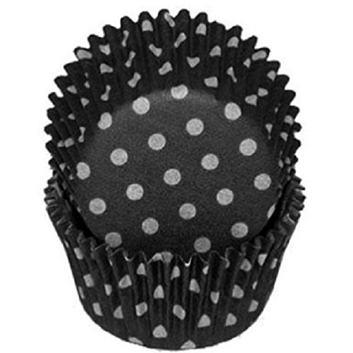 Black Polka Dot Cupcake Liners STD 50 count free image download