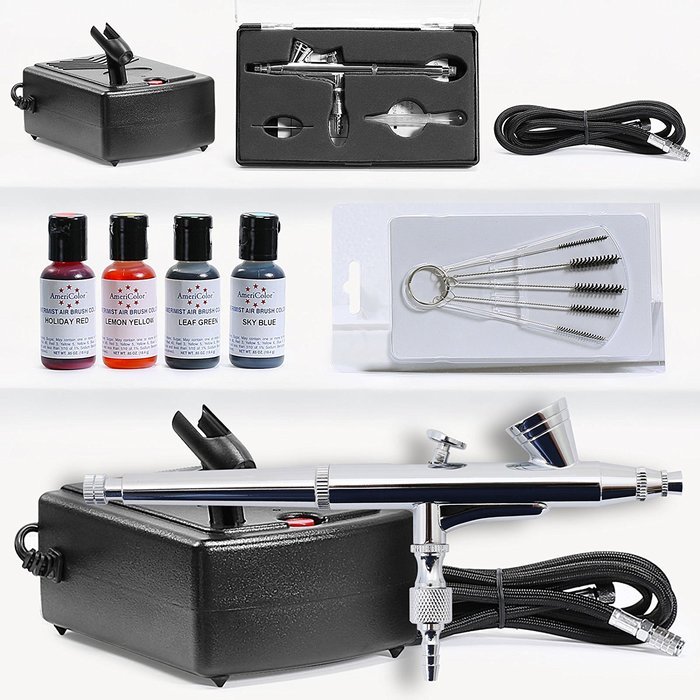 Cake Decorating Airbrush Kit 4 Color Set free image download