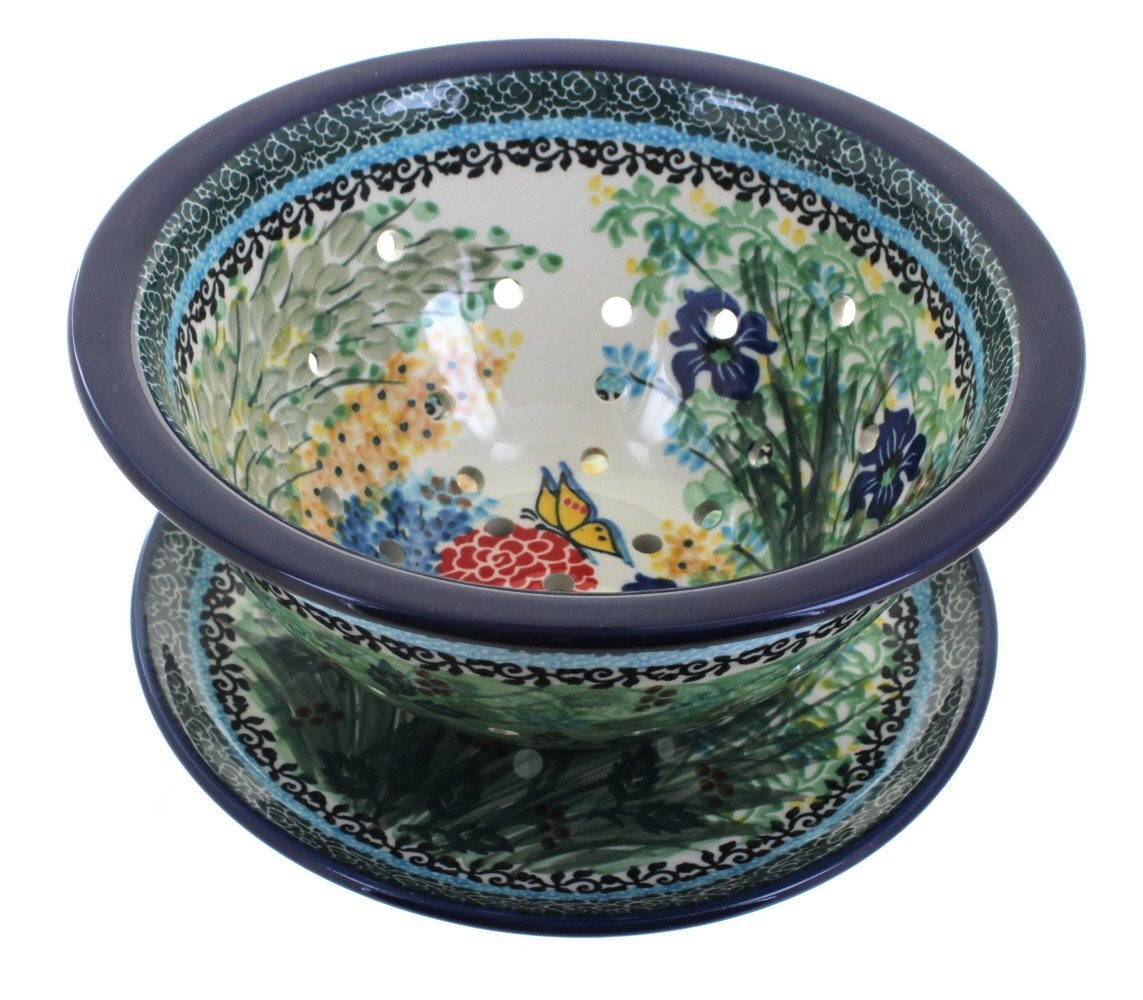 Polish Pottery Teresa Berry Bowl & Plate free image download
