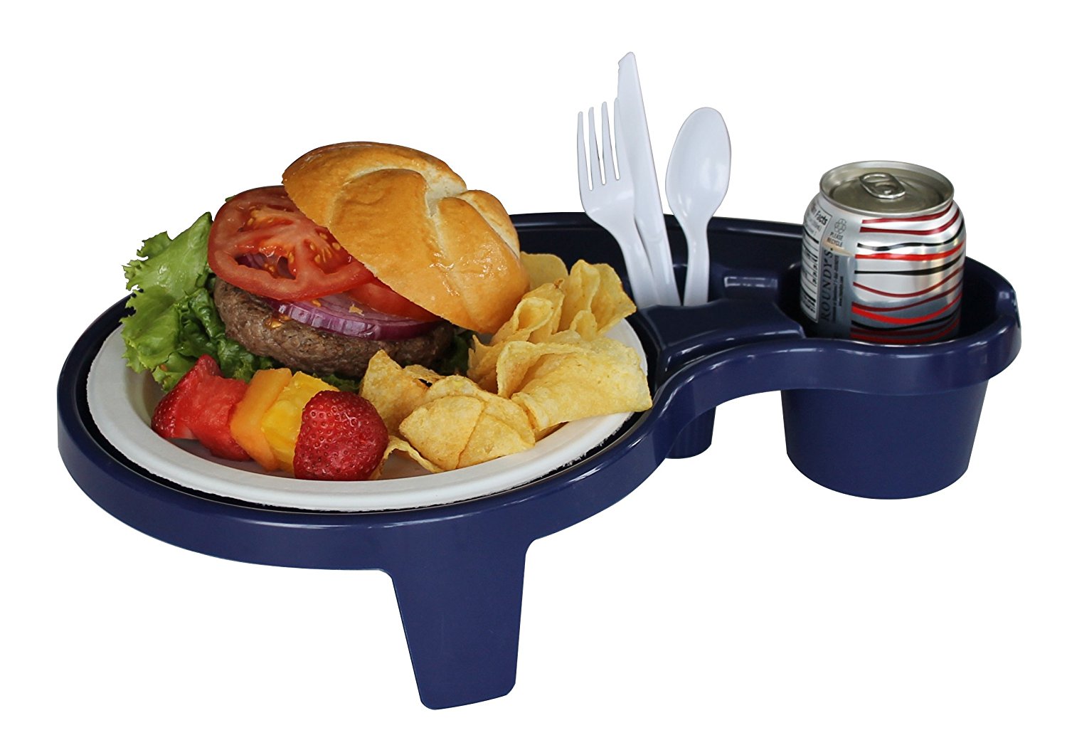 The Original Party Pal Cup, Plate & Utensil AllinOne Tray and Holder