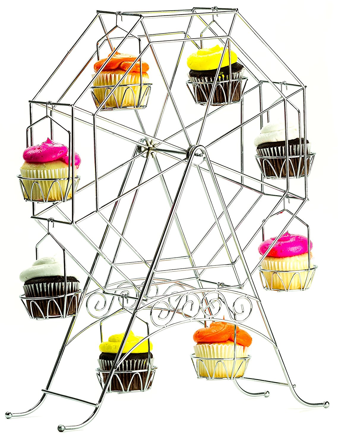 Ferris Wheel Cupcake Stand Rotating Dessert Holder Station Tower