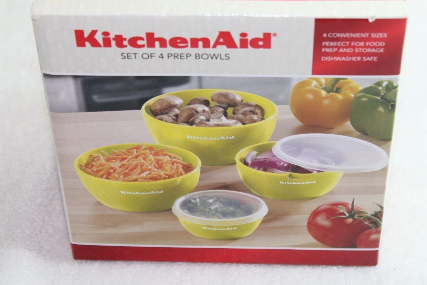 KitchenAid Prep Bowls, Set of 4, White N6 free image download