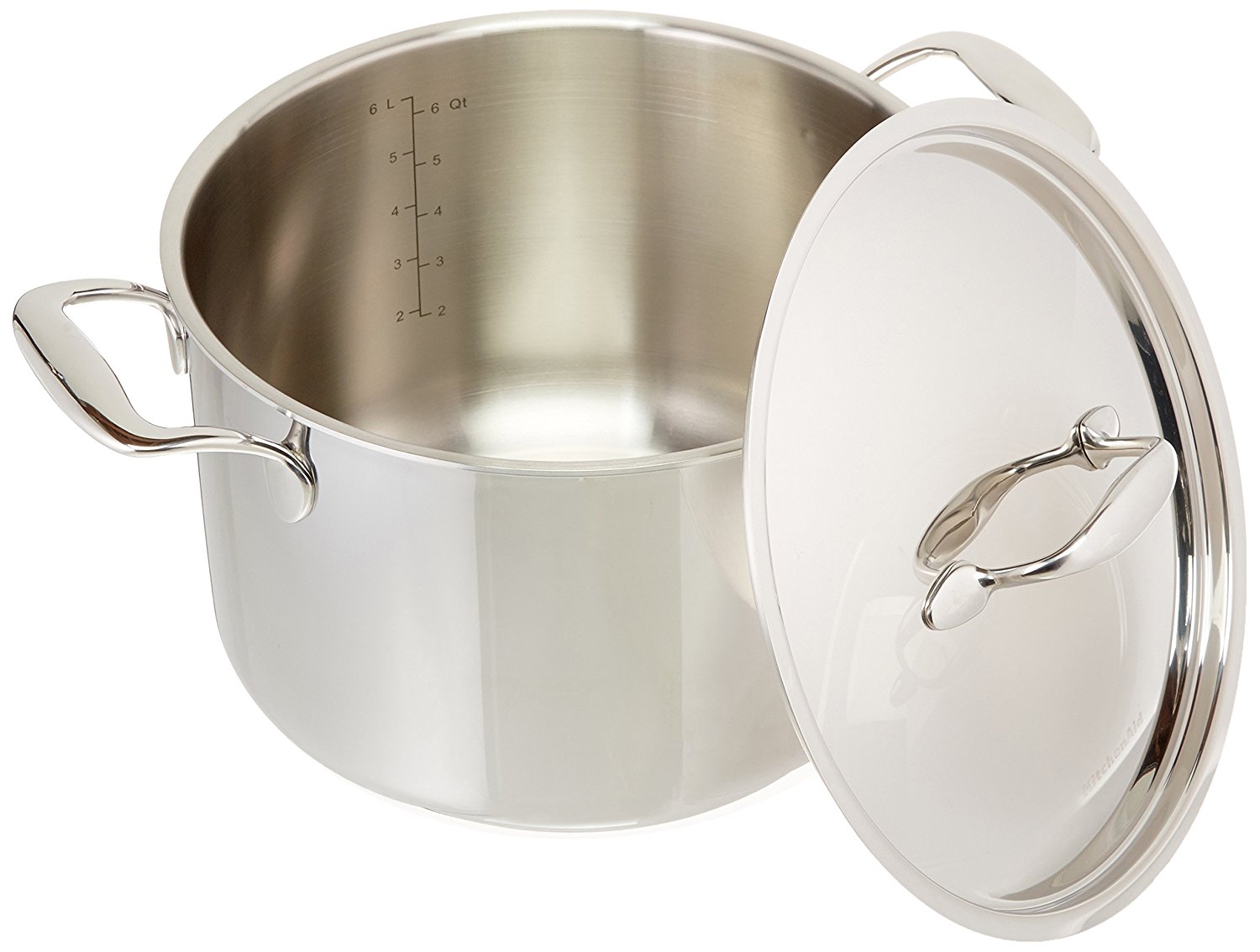 KitchenAid KCT60CSST TriPly Stainless Steel 6Quart Low Casserole with Lid Cookware Stainless