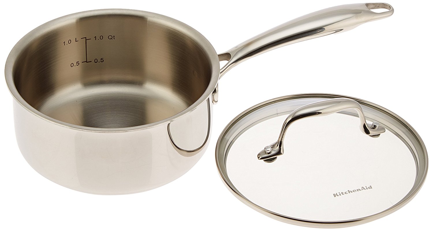 KitchenAid KCT60CSST TriPly Stainless Steel 6Quart Low Casserole with Lid Cookware Stainless
