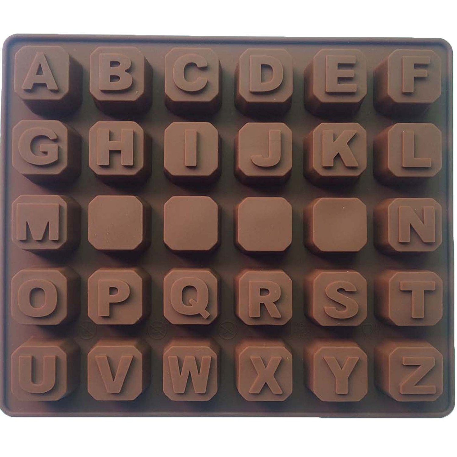 Alphabet Letters AZ SILICONE cake cookie chocolate soap MOULD ice cube