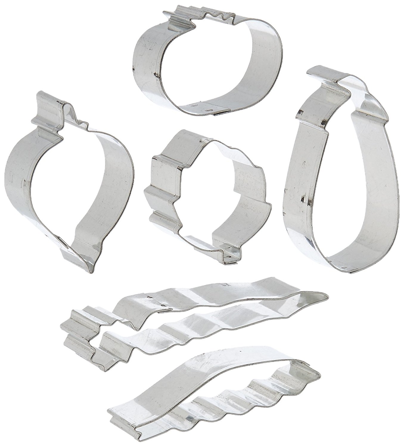 R & M Mini Vegetable Cookie Cutter Set, Tin free image download