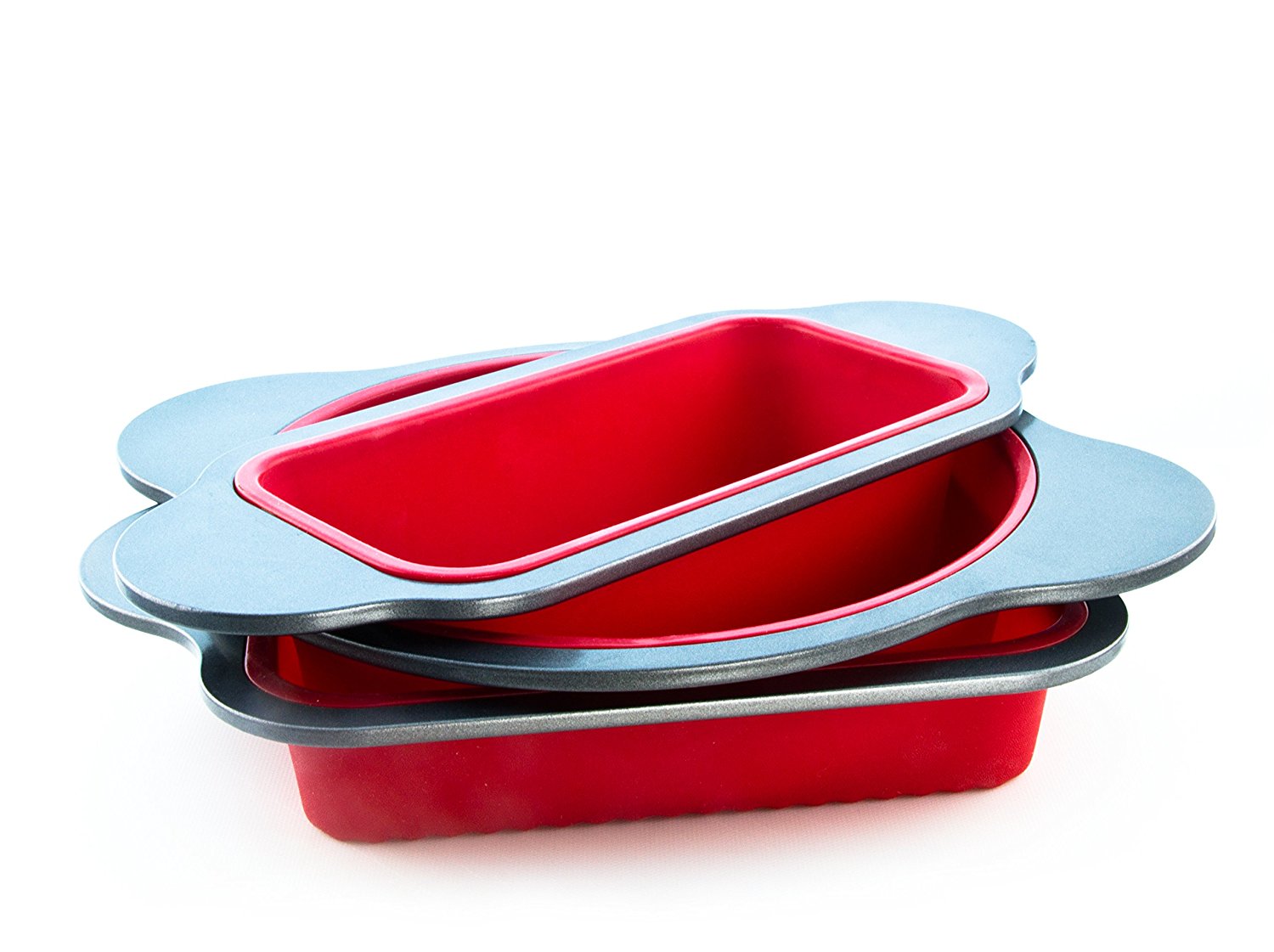 Silicone Bakeware Set 3Piece Professional NonStick Silicone Baking