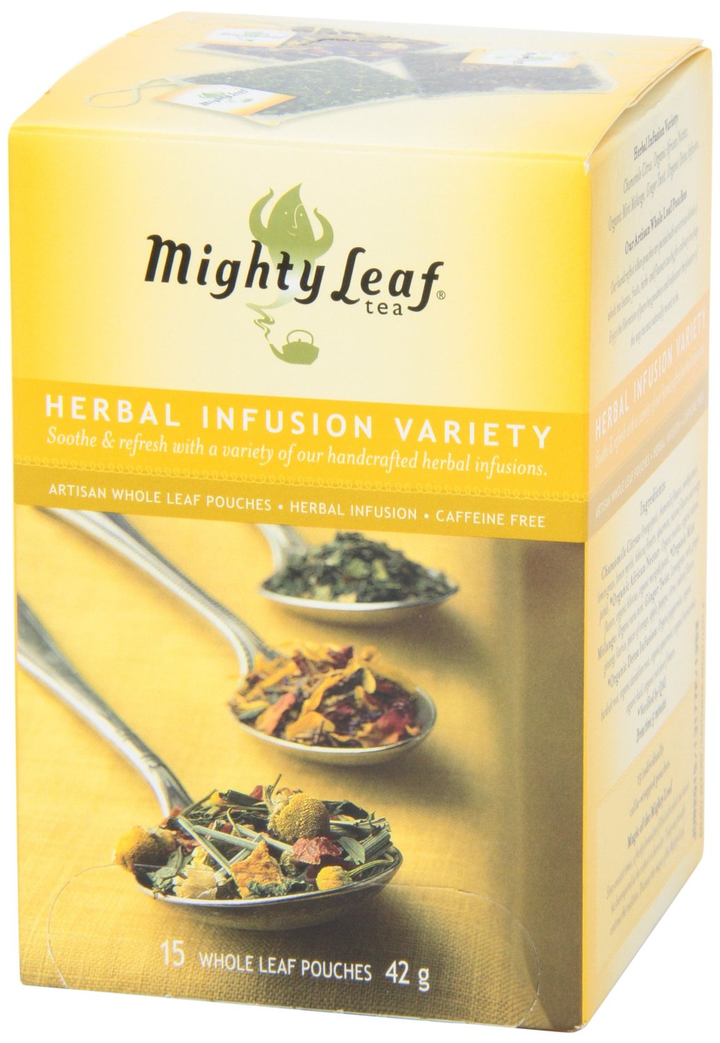 Mighty Leaf Herbal Tea Variety Pack, 15 Pouches free image download