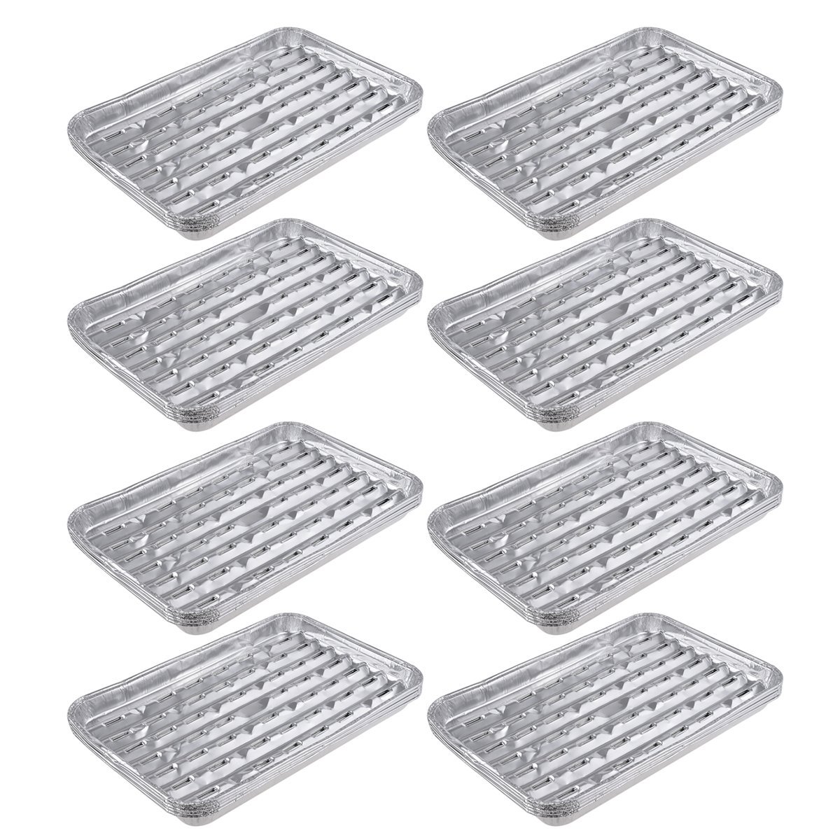 Kmise Large Disposable Aluminum Foil Barbecue Grill Plate for Home