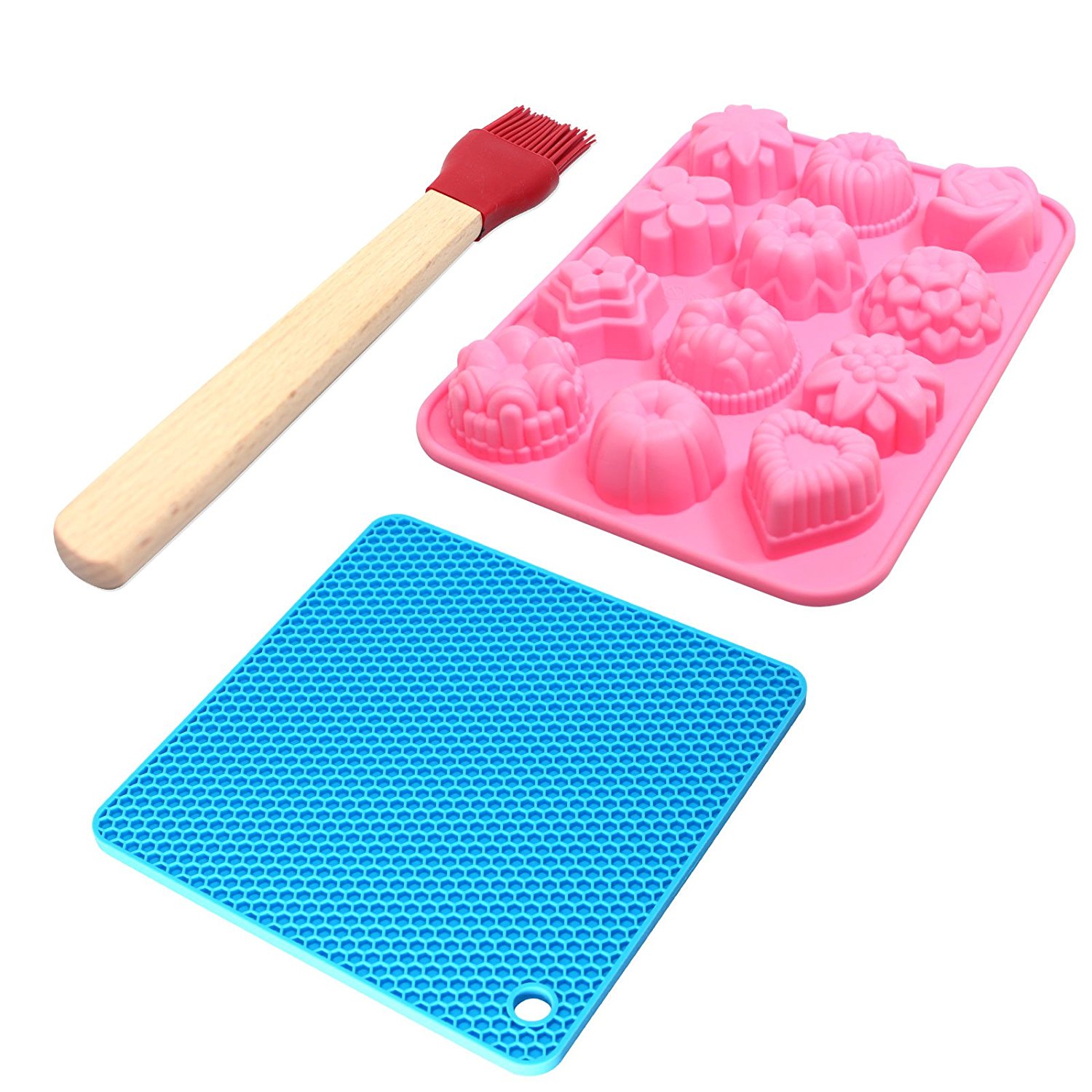 Silicone Baking Set Silicone Molds For Cupcakes Silicone Trivet